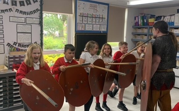 Class 5’s Visit from Living History Danelaw