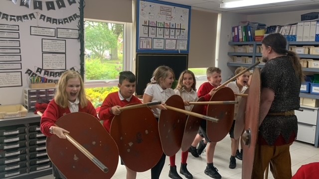Class 5’s Visit from Living History Danelaw